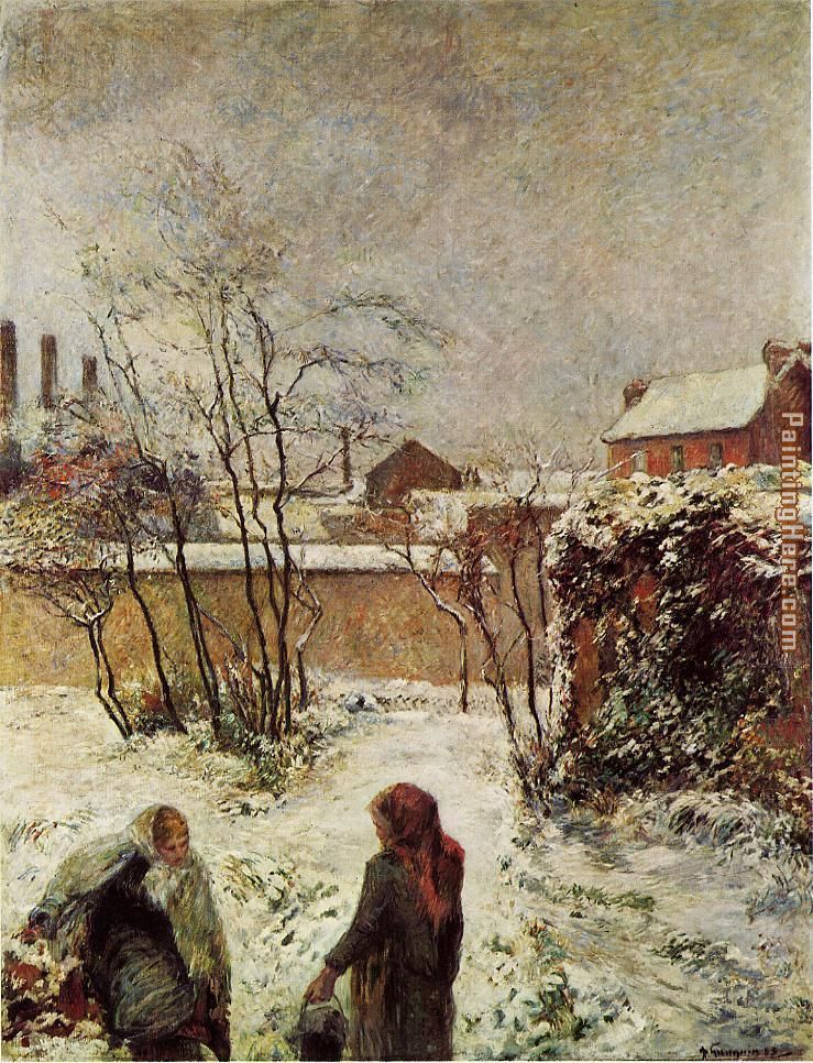 The Garden in Winter rue Carcel painting - Paul Gauguin The Garden in Winter rue Carcel art painting The Garden in Winter rue Carcel painting - Paul Gauguin The Garden in Winter rue Carcel art painting
